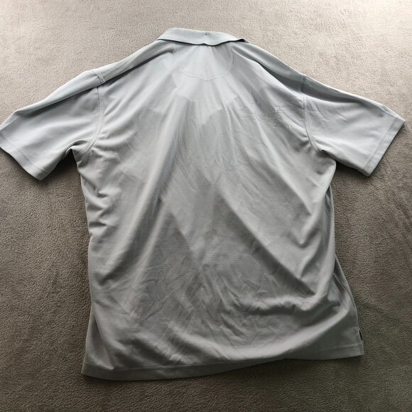 Greg Norman Mens Polo Shirt Size XL Short Sleeve Classic Gray Casual Athleisure - Picture 10 of 10